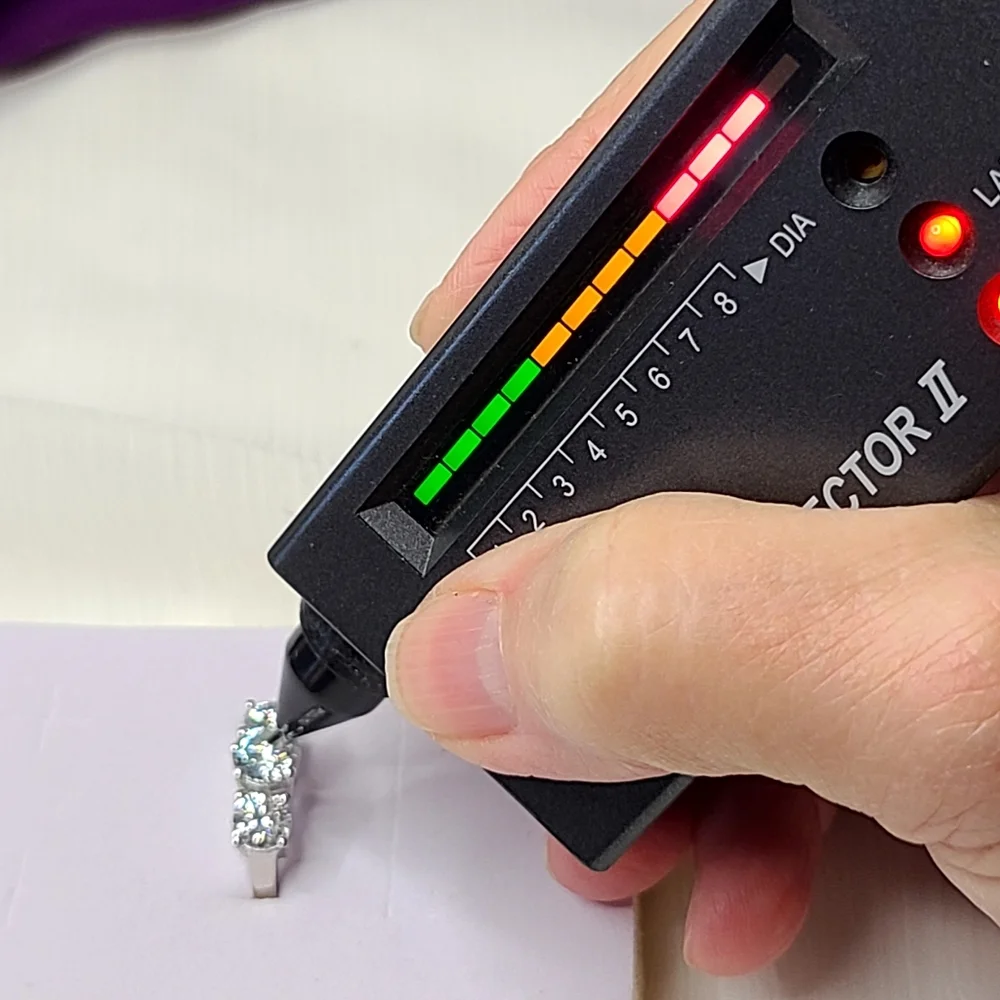 Moissanite 3 Stone 2.50 Carat Band Ring